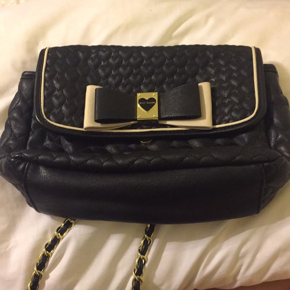 Betsy Johnson Heart Quilted Purse